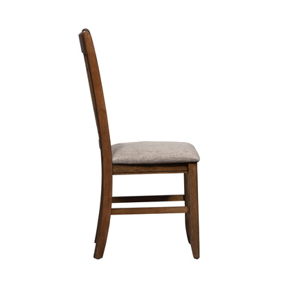 Santa Rosa - Lattice Back Side Chair - Antique Honey