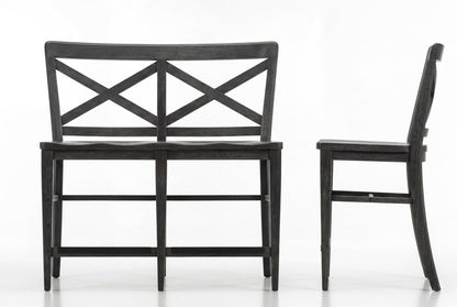Briarwood - X-Back Counter Height Dining Bench - Sable