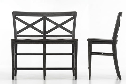 Briarwood - X-Back Counter Height Dining Bench - Sable