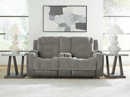 Mixed Motion - Power Reclining Loveseat With Console / Adjustable Headrest