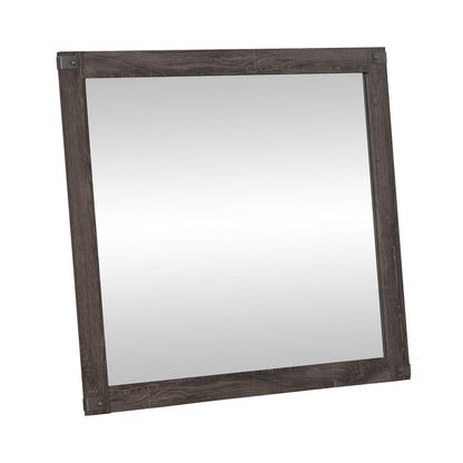 Lakeside Haven - Landscape Mirror - Brownstone