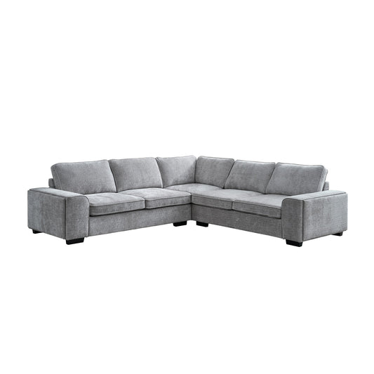 Dayne - 3 Piece Sleeper Sectional - Gray