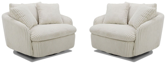 Boomer - Large Swivel Chair with 2 Pillows