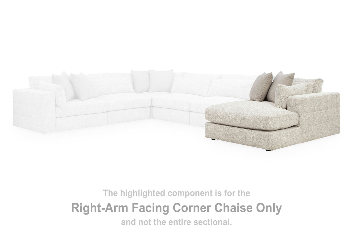 Ashbourne Estate - RAF Corner Chaise - Snowstone