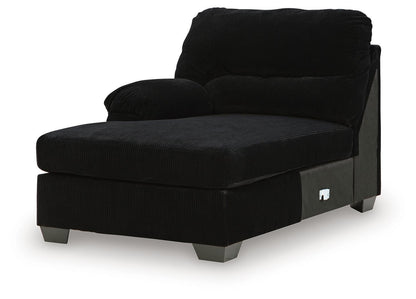 SimpleJoy - LAF Corner Chaise - Onyx