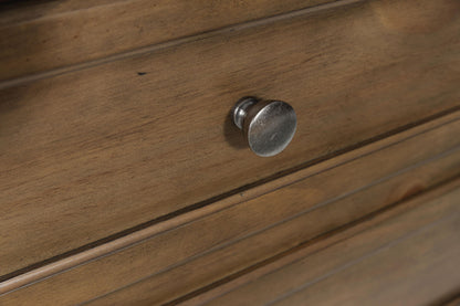 Feddinger - Dresser And Mirror - Medium Brown
