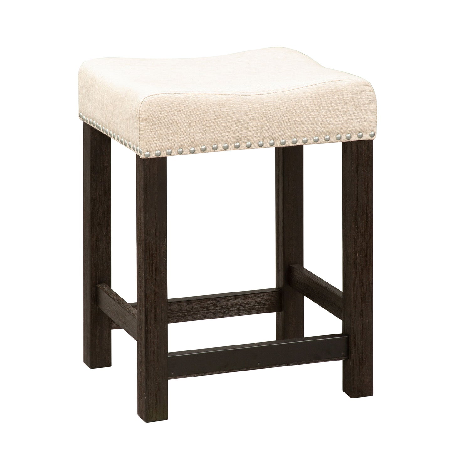 Heatherbrook - Upholstered Console Stool - Charcoal & Ash