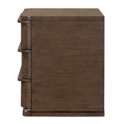 Zoey - Nightstand - Brown Oak