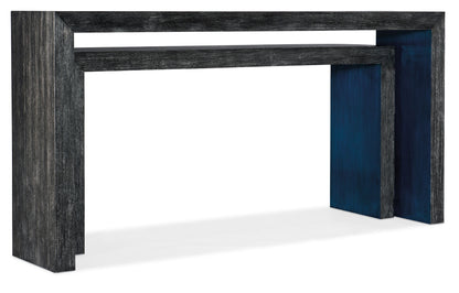 Melange - Halen Nesting Sofa Tables - Black