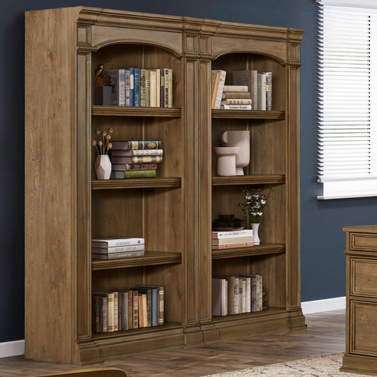 Reynolda - Bunching Bookcase (Set of 2) - Camel Beige
