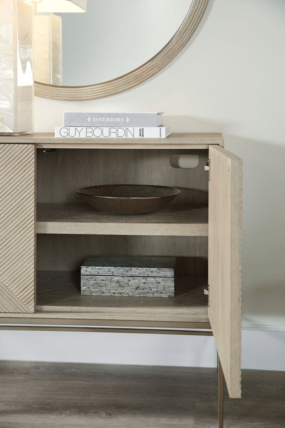 Cascade - Credenza With Metal Legs - Light Brown