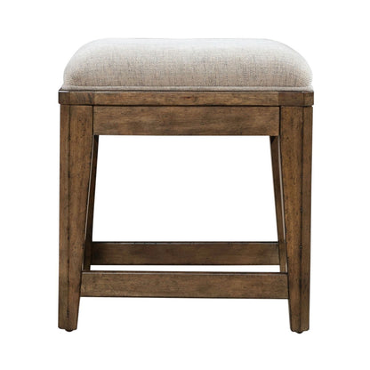 Carolina Park - Upholstered Console Stool - Amber Brown