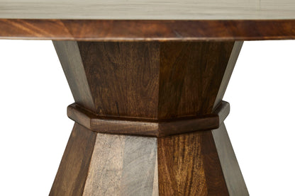 Portico - Dining 60" Round Table - Warm Brown