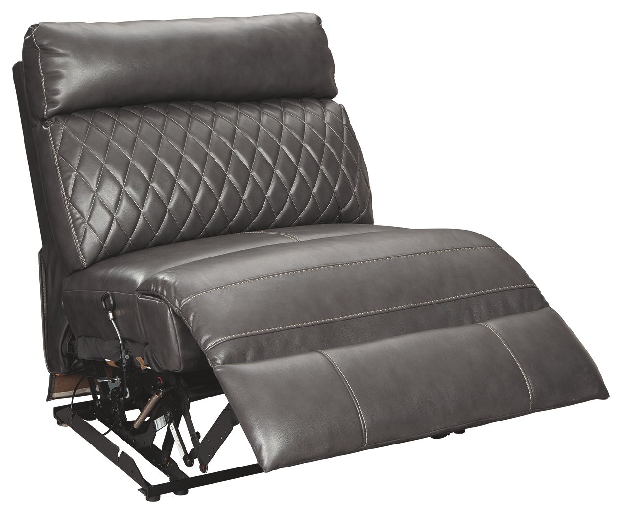 Samperstone - Armless Recliner - Gray