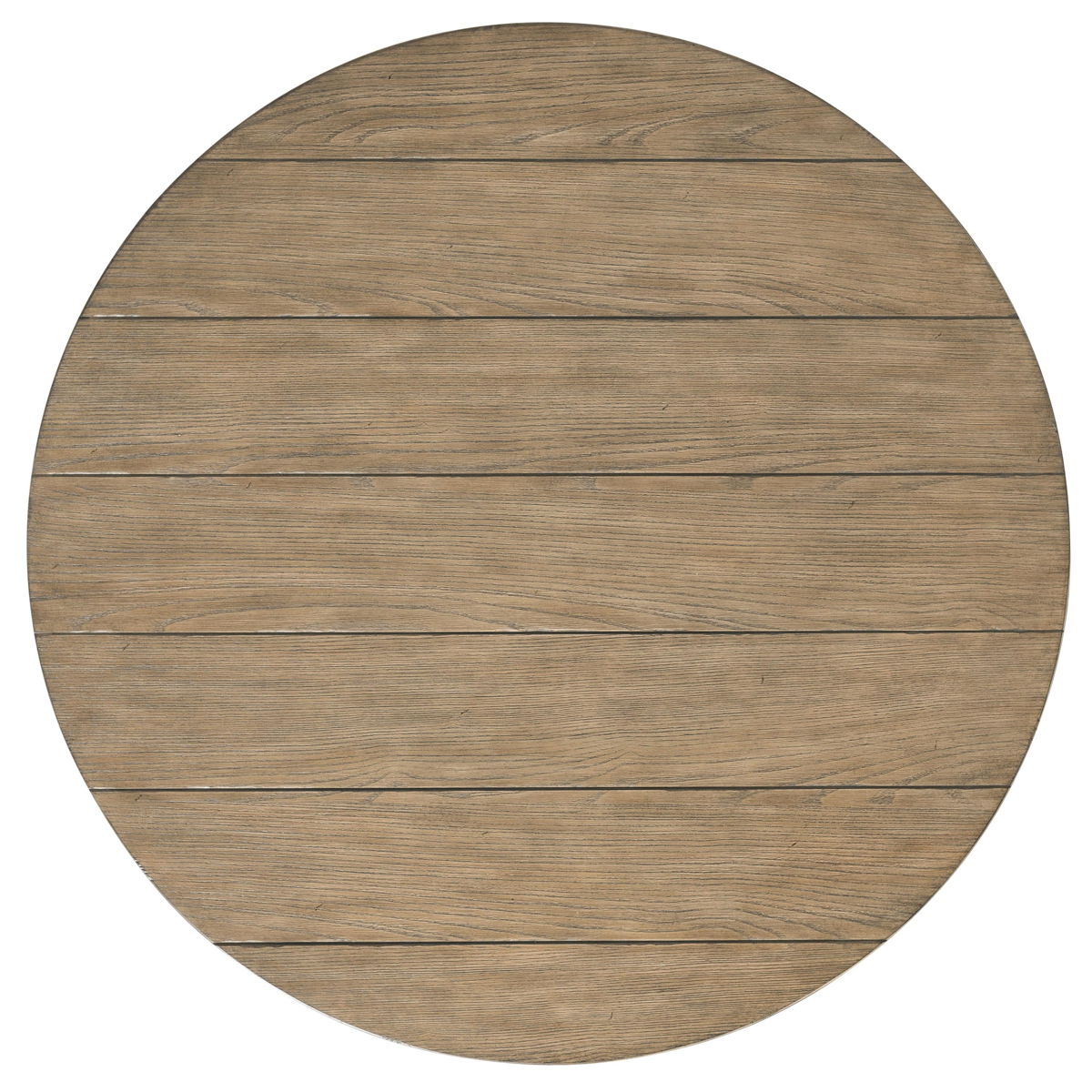 Barrington - 2 Tone Round Cocktail Table - Antique Oak / Matte Black
