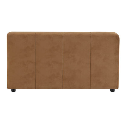 Zoey - Modular - Armless Chair - Chocolate Suede