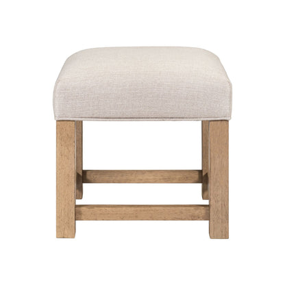 Corso - Upholstered Console Stool - Natural & Concrete