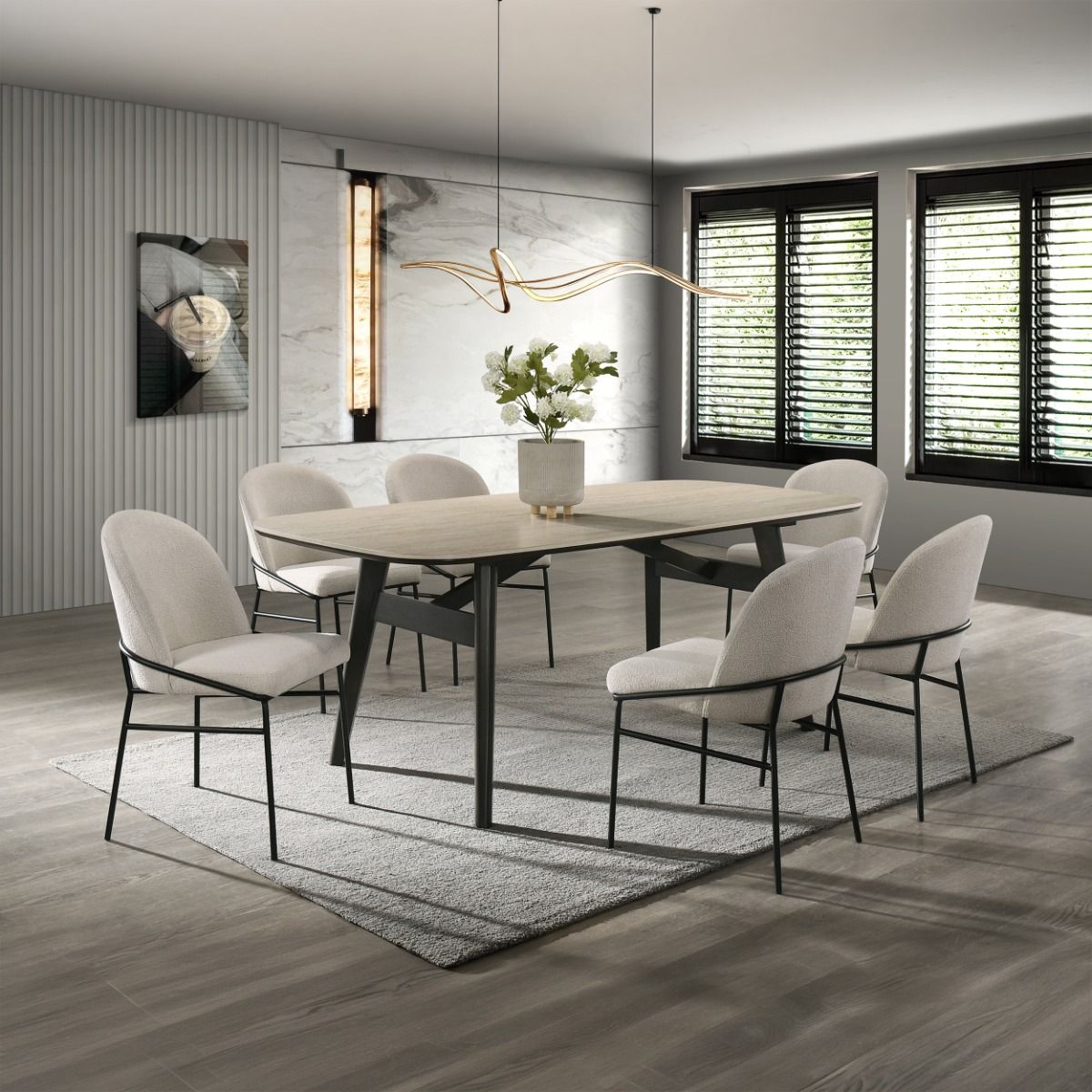 Lark - Side Chair (Set of 2) - White / Black
