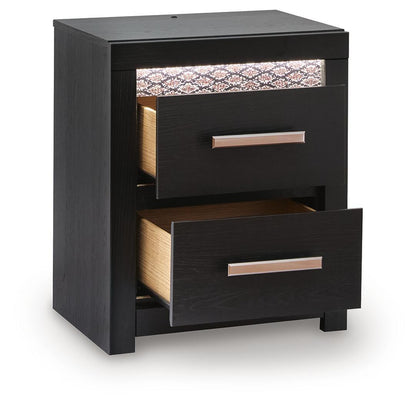 Brizmore - Two Drawer Night Stand - Black