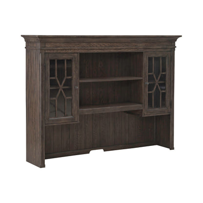 Paradise Valley - Executive Credenza Hutch - Saddle Brown