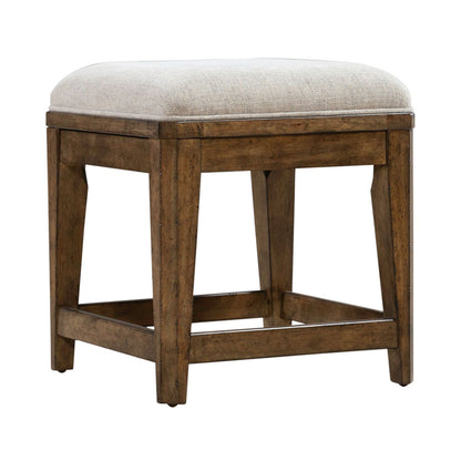 Carolina Park - Upholstered Console Stool - Amber Brown