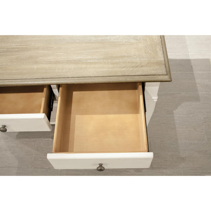 Myra - Small Leg Cocktail Table - Natural / Paperwhite