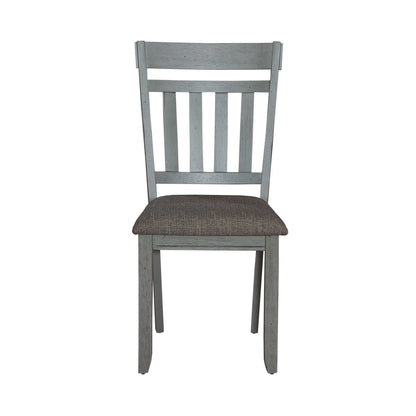 Newport - Splat Back Side Chair - Smokey Gray / Carbon Gray