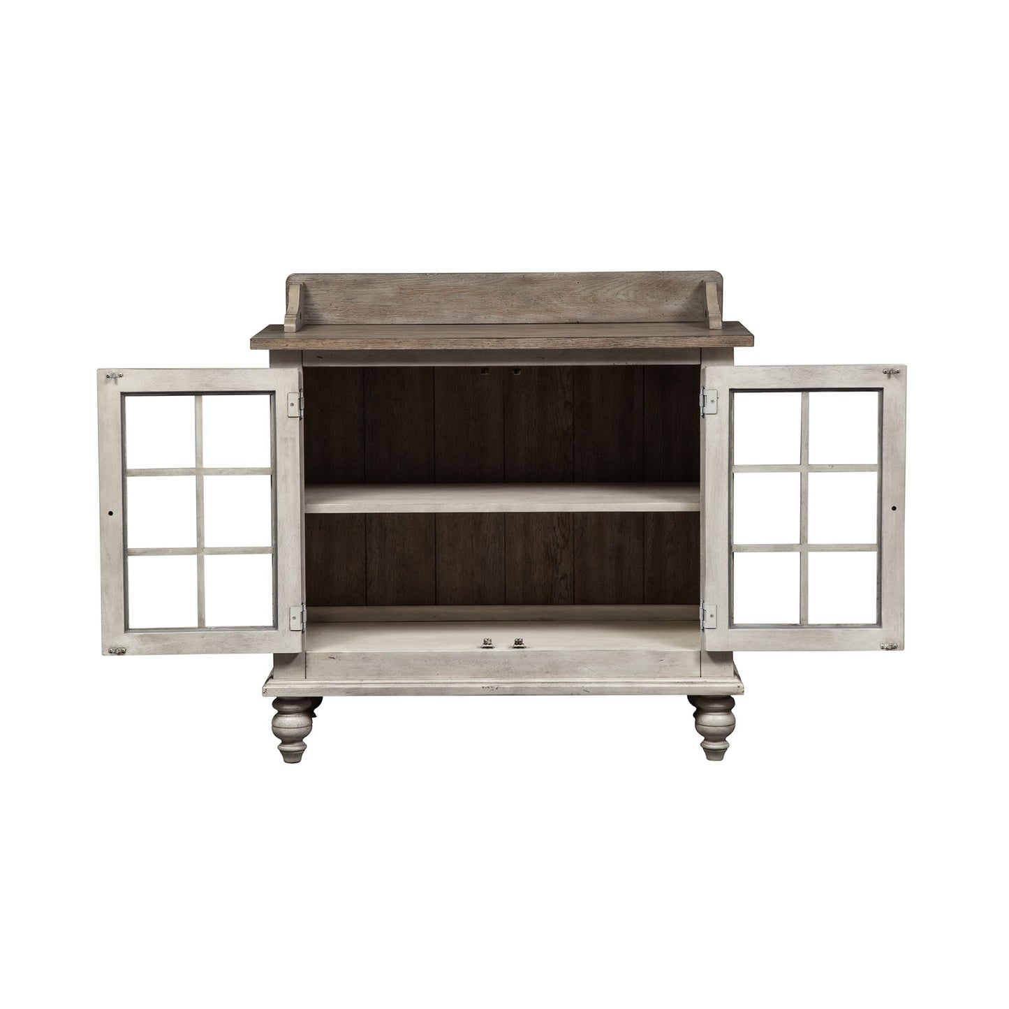 Whitney - Server - Antique Linen / Weathered Gray