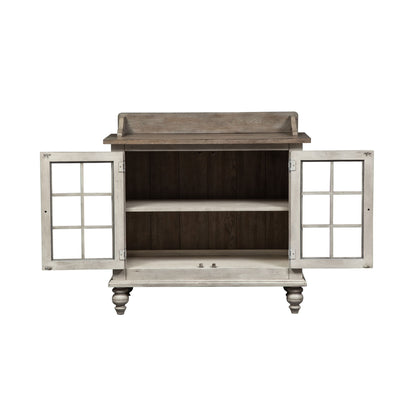 Whitney - Server - Antique Linen / Weathered Gray