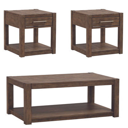 Broadmore - 3 Piece Set - Cobblestone Brown