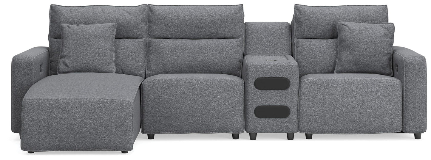 Modmax II - Reclining Sectional - Salt And Pepper