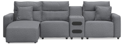 Modmax II - Reclining Sectional - Salt And Pepper