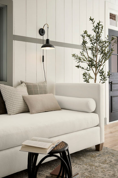 Tide & Timber - Linen Upholstery Day Bed With Twin Mattress And 4 Legs