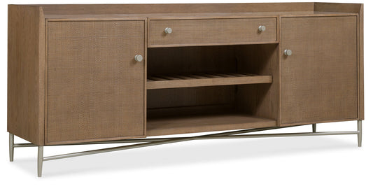 Sonnet - Sonnet Credenza - Dark Gray / Light Brown