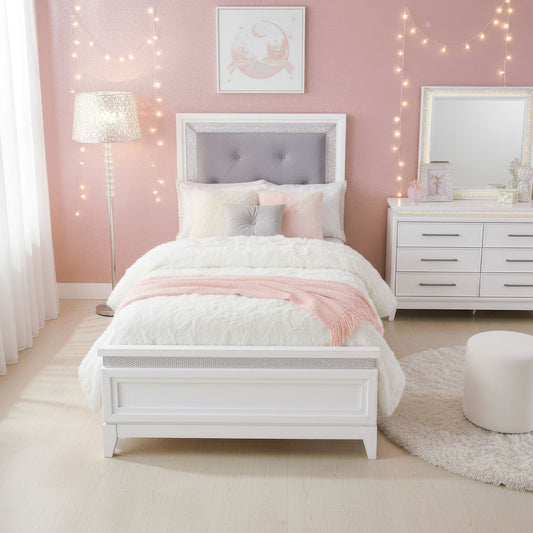 Reflections - Upholstered Bed, Dresser & Mirror