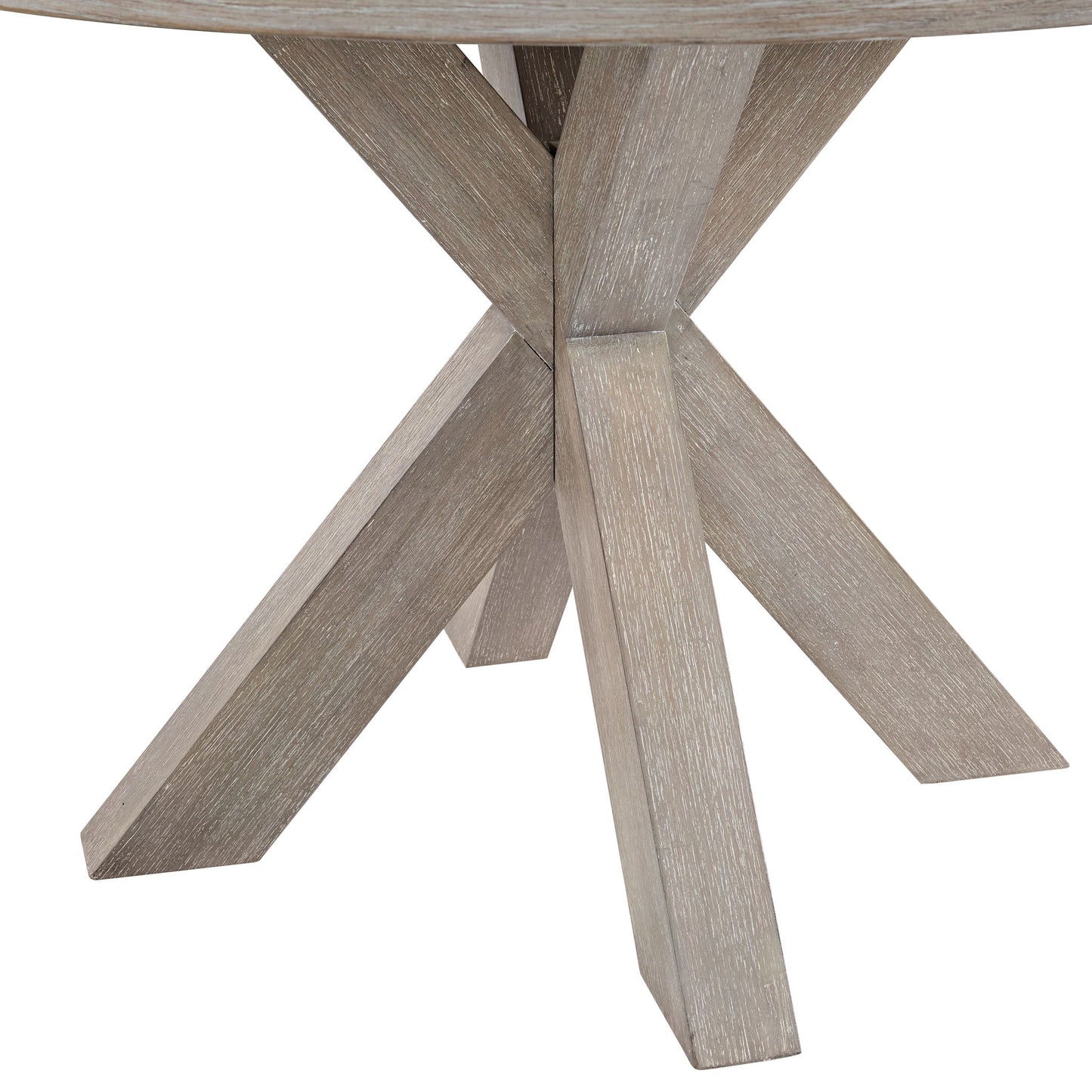 Bennett - Round Dining Table - Frosted Gray