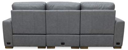 MS - Optimus Three Seat Power Sofa - Dark Gray
