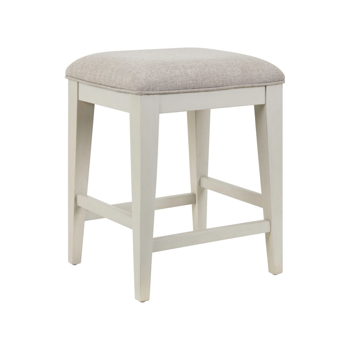 Berkley Square - Upholstered Console Stool - Linen & Khaki