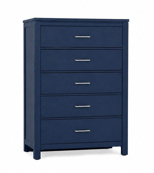 Tide & Timber - Chest 5 Drawer - Luxe Blue Oak
