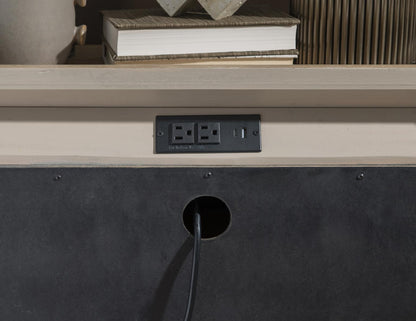 Flow - 2 Drawer Nightstand - Sandstone