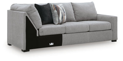 Lakepoint - RAF Sofa With Corner Wedge - Nickel