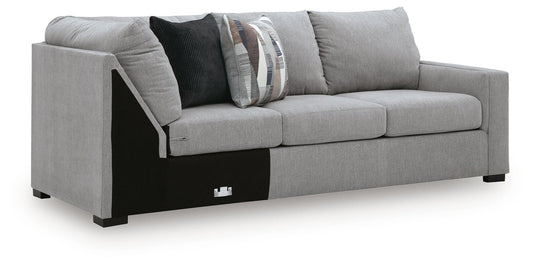 Lakepoint - RAF Sofa With Corner Wedge - Nickel