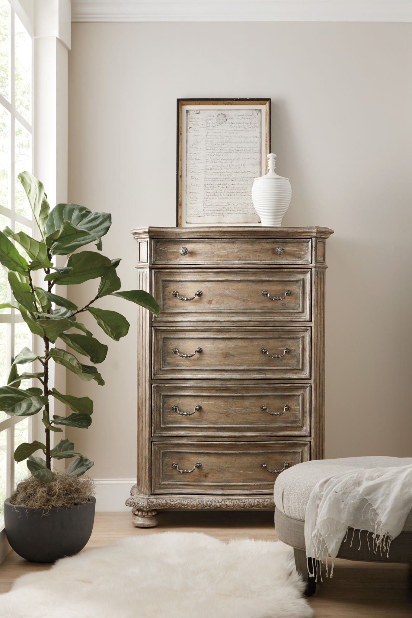 Castella - 5-Drawer Chest - Light Brown
