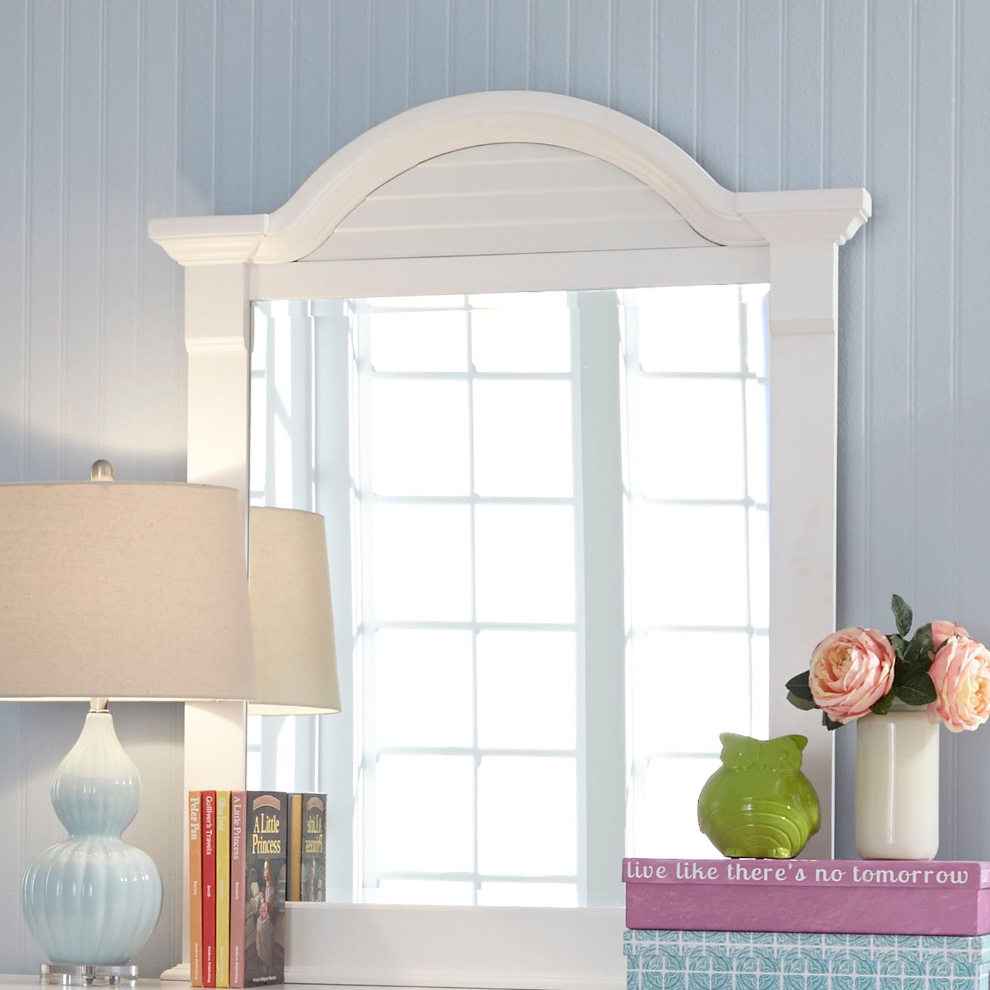 Summer House - Small Mirror - Oyster White