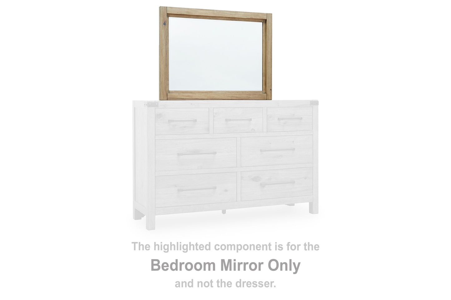 Ridgester - Bedroom Mirror - Light Brown