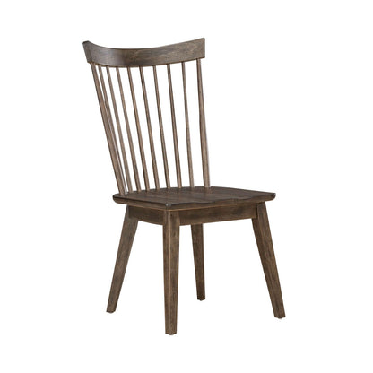 Midland Falls - Spindle Back Side Chair - Rustic Brown