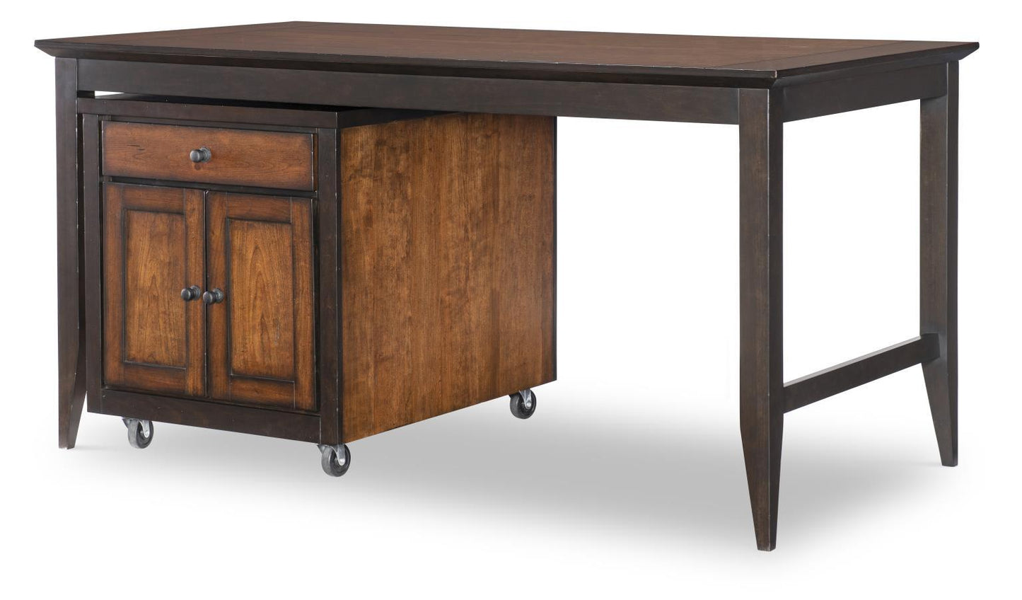 Fenmore - Kitchen Island Complete - Mocha And Distressed Cherry