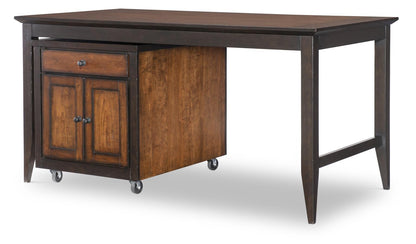 Fenmore - Kitchen Island Complete - Mocha And Distressed Cherry