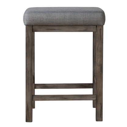 Hayden Way - Upholstered Console Stool - Gray