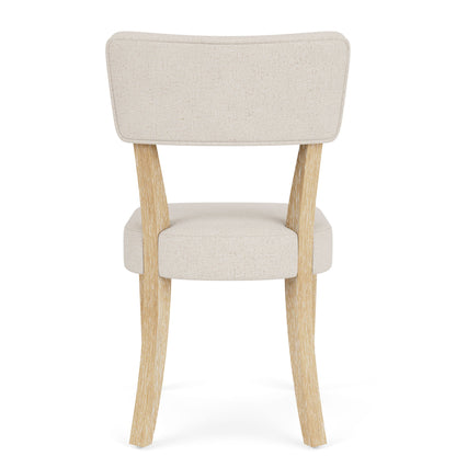 Glenndale - Curve Back Upholstered Side Chair (Set of 2) - Wheat